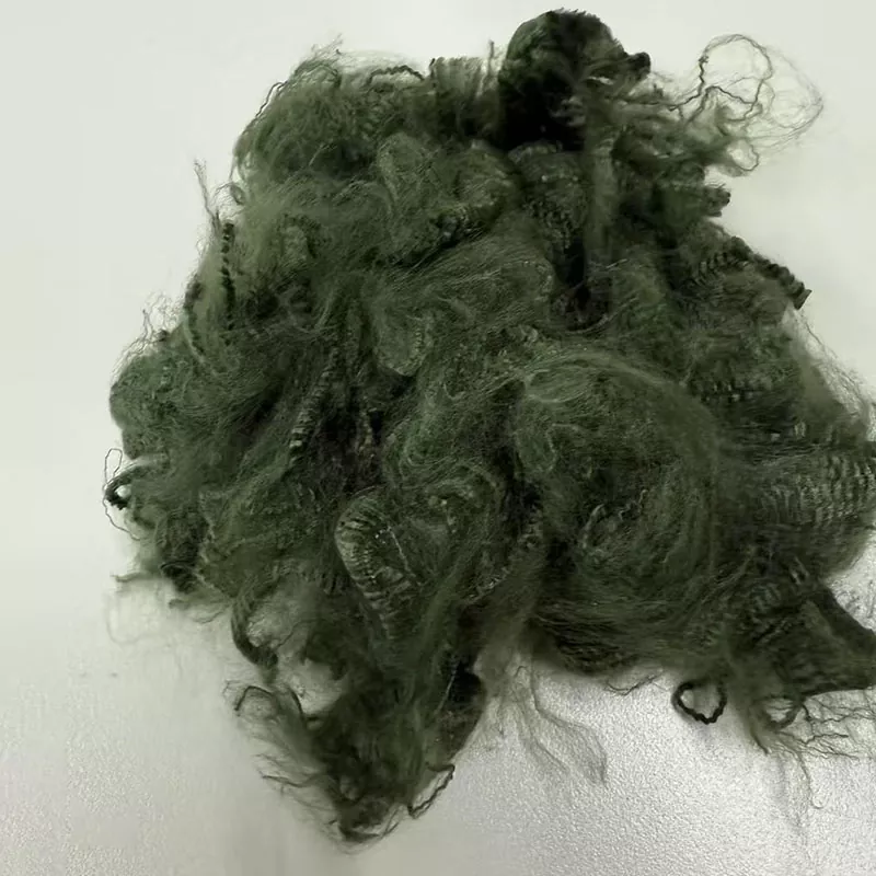 Army Green Aramid Short Fibre
